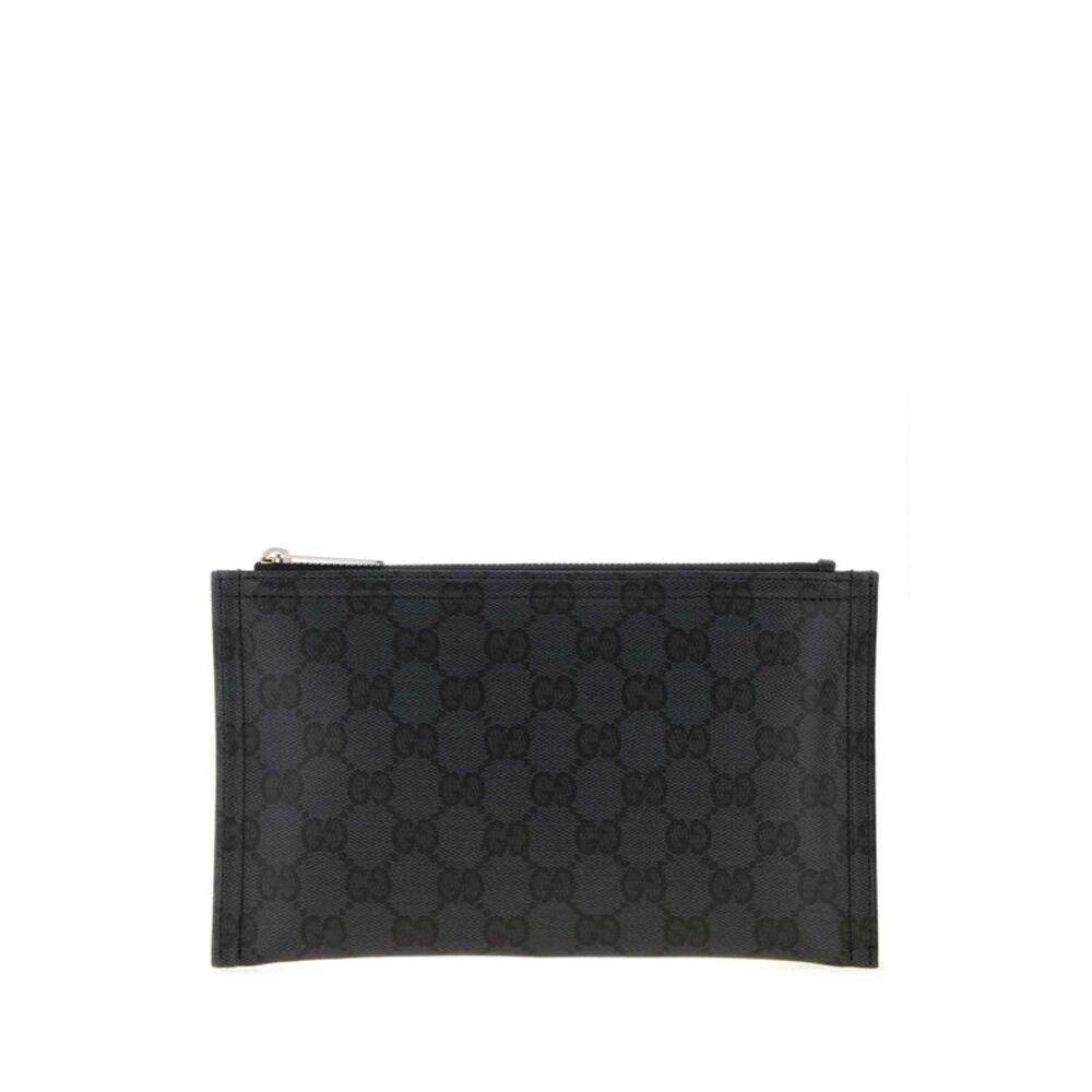 Gucci Men Gg Fabric Small Gucci Essence Classic Clutch